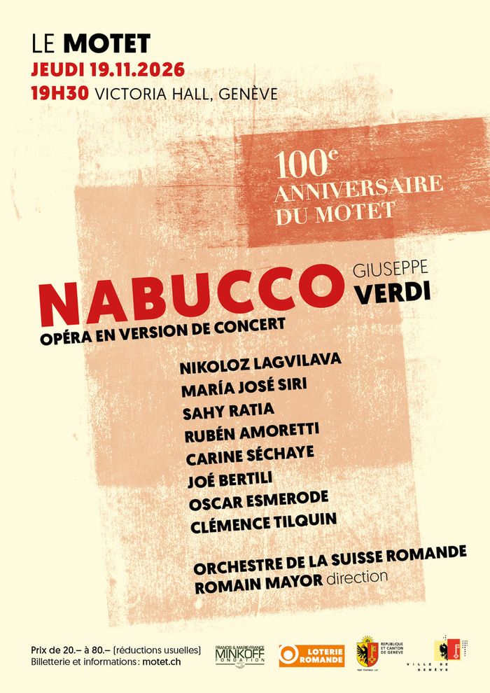 Affiche de Nabucco, opéra version concert de Giuseppe Verdi