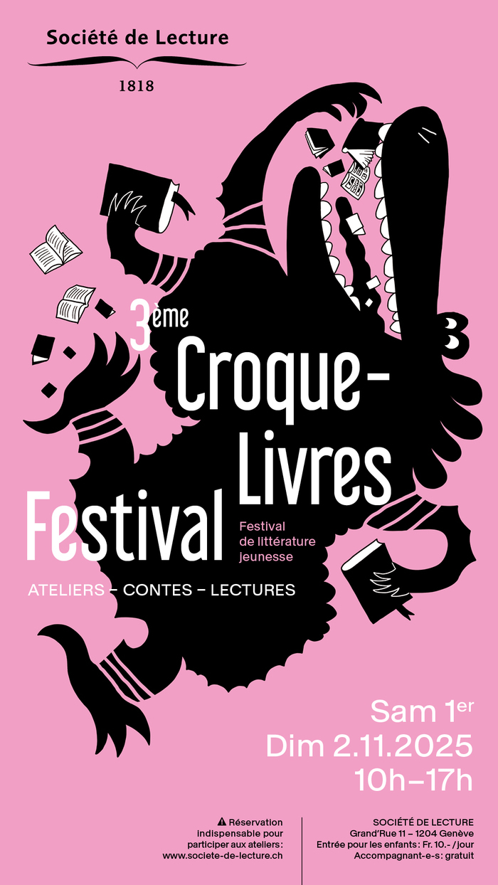 DR 3ème croque-livres festival - Festival de littérature jeunesse - ATELIERS - CONTES - LEXTURES - samedi 1er et dimanche 2 novembre de 10 h à 17 h
