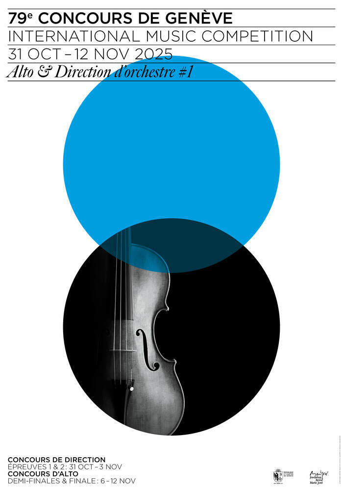 © CÉDRIC WIDMER Affiche du 79e Concours de Genève - Concours d'Alto