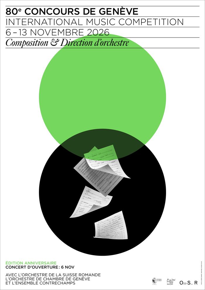 Affiche du 80e Concours de Genève - Concours de Composition