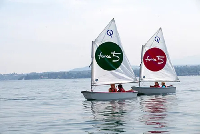 R. Albertalli/Ville de Genève Photo de deux bateaux de voile