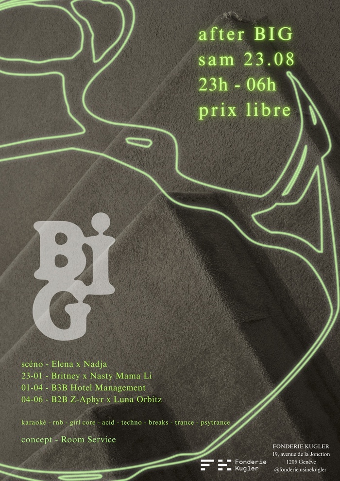 flyer de la soirée After Big Biennale 2025