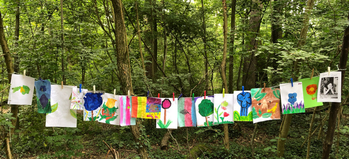 peintures enfants nature