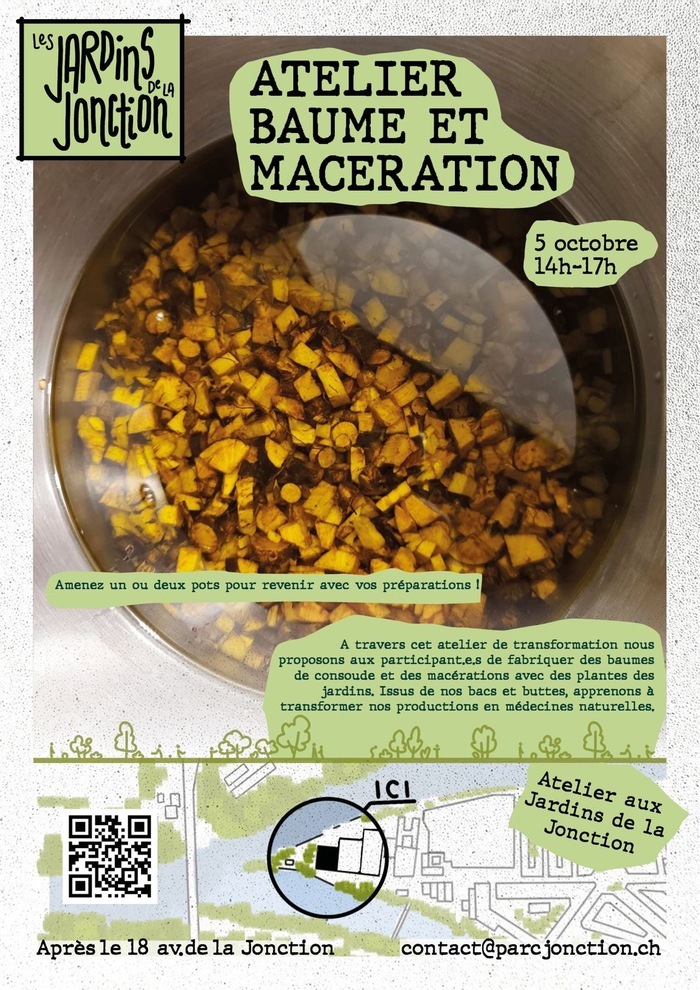 Affiche de l’atelier baume et macerations