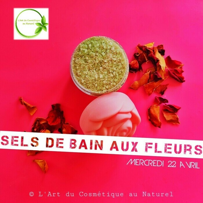 sels de bain fleurs