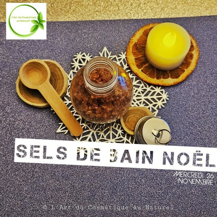 sels de bain noël