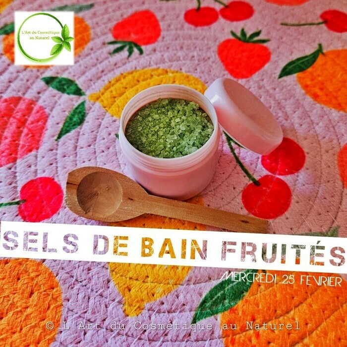 sels de bain fruités