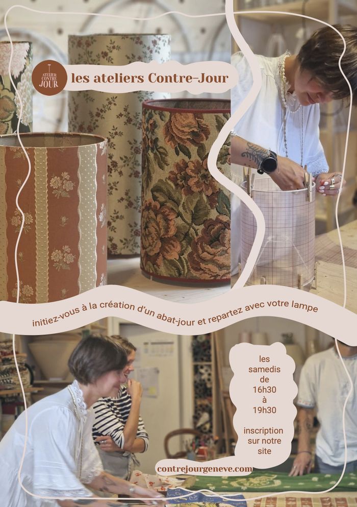 atelier contre-jour, initiez vous à la création d'un abat-jour et repartez avec votre lampe