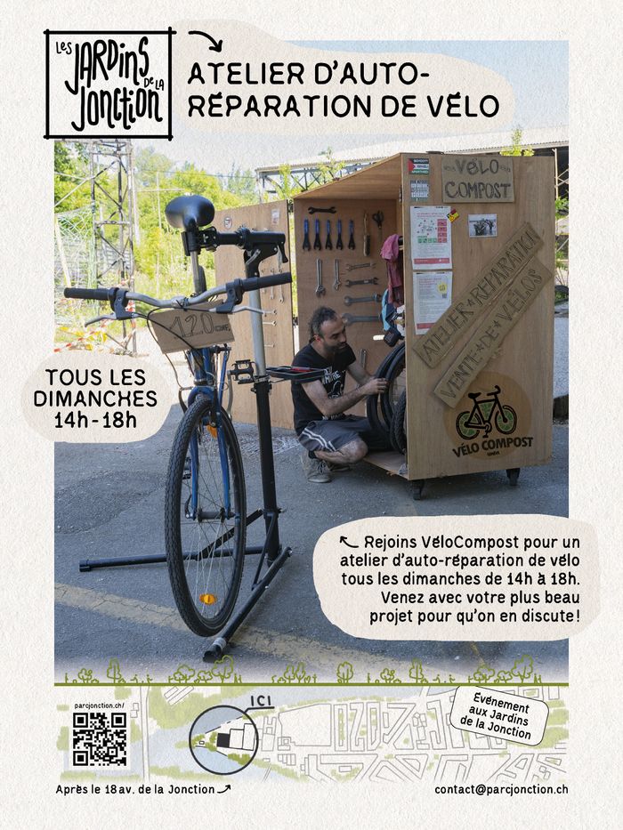 Stefano le mécanicien travail sur un vélo