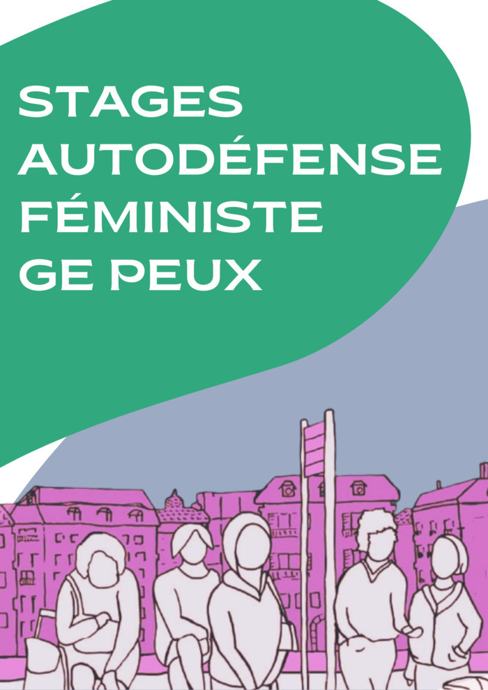 Affiche officielle "Stage autodéfense féministe Ge Peux"