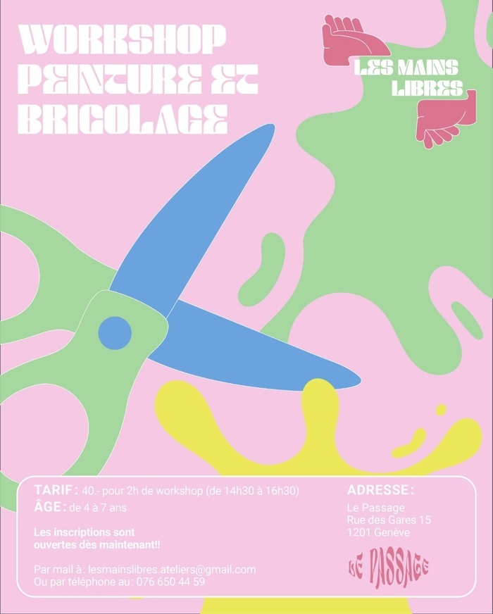 Ateliers pour enfants de peinture et bricolages