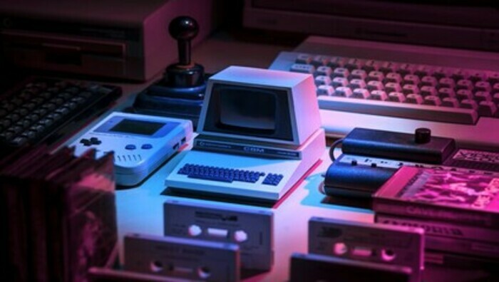 vieil machine et jeux videos