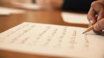 Atelier d'écriture en train de se faire