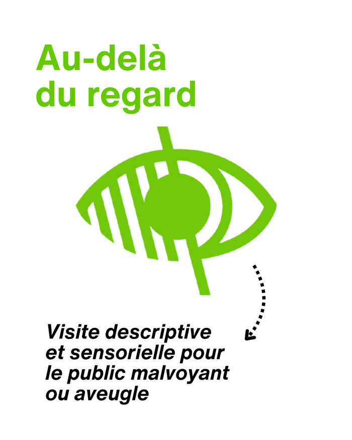 Affiche pour la visite Au-delà du regard à la Villa Bernasconi