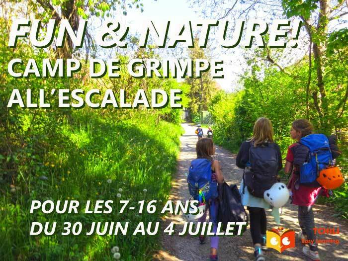 ©KB, Tchili Easy Learning Des enfants au retour d'une journée de grimpe en falaise avec Tchili Easy Learning