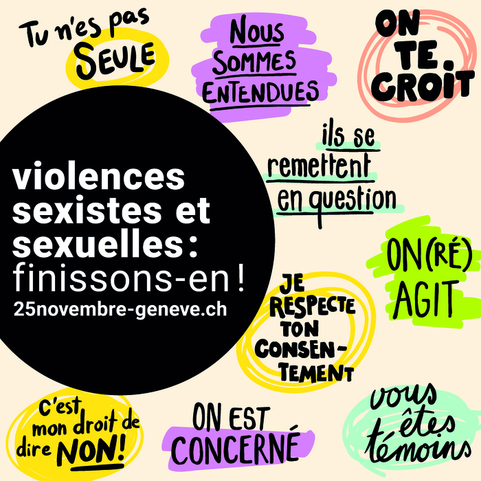 Atelier maron-s Affiche de la campagne 25 novembre-Genève