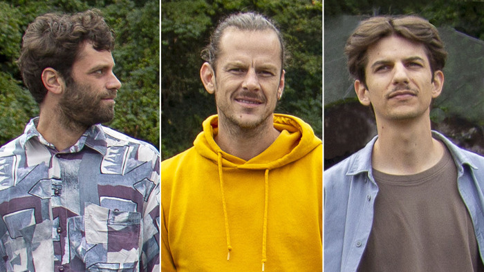 Je vois les trois musiciens