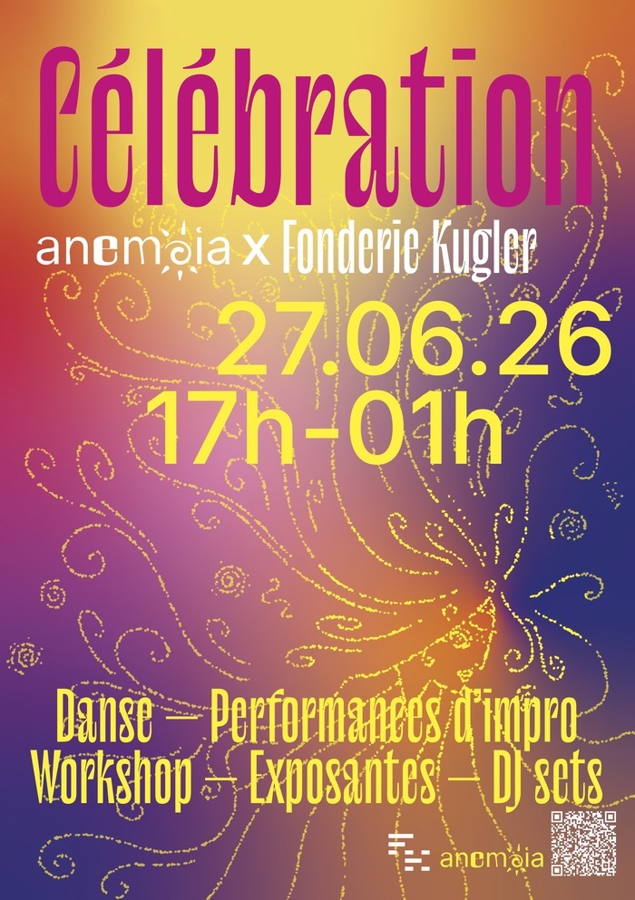 Affiche du programme artistique pluridisciplinaire du 27 juin à la Fonderie Kugler