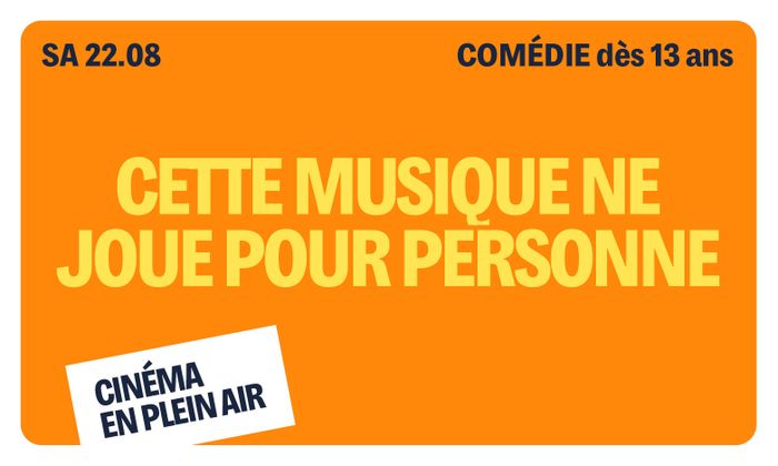 Sur fond orange se trouve le titre écrit en jaune