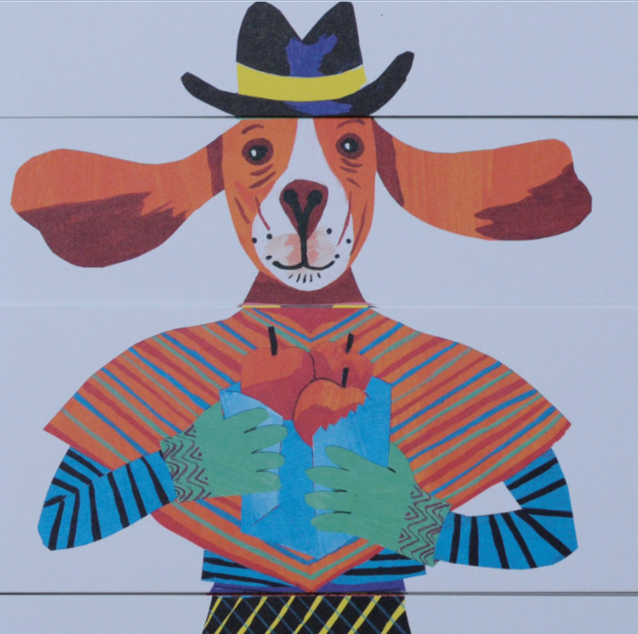 Irène Schoch Une illustration en couleur qui représente un chien