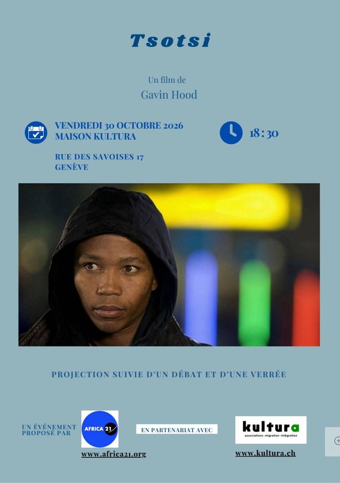 L'image comporte la photo de l'acteur principal, l'horaire, le lieu et la date