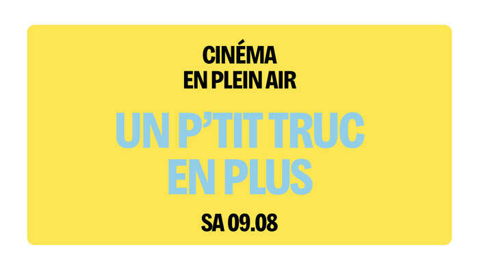 Sur fond jaune, le titre est écrit en gras et en bleu