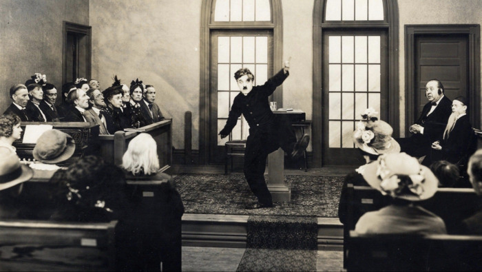 Charlie Chaplin, "Le Pèlerin", 1923.