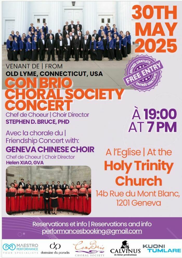 Cette image est l'affiche de l'événement, il donne les informations essentielles, la date, l'heure ainsi que le lieu. On peut y retrouvez des image des choristes.