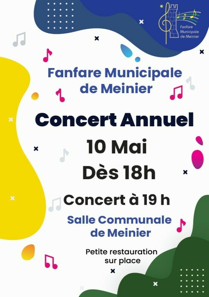 note de musique avec taches de couleurs