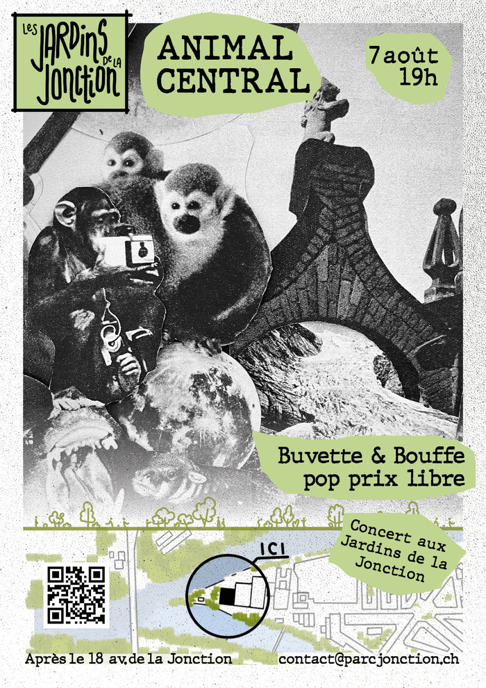@jardinsjonction Affiche concert Animal Central