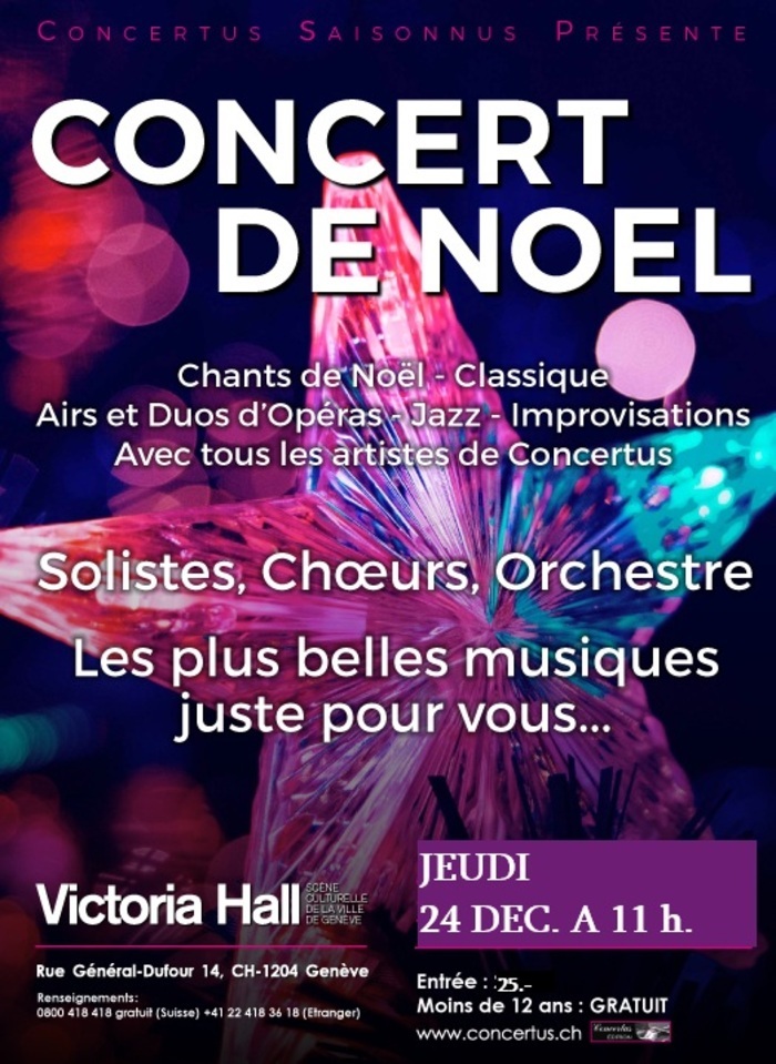 Affiche du Concert de Noël