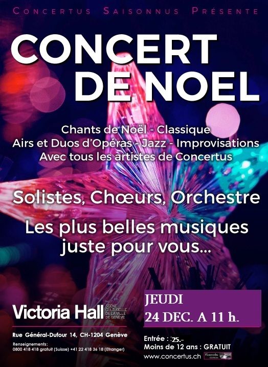 Affiche du Concert de Noël