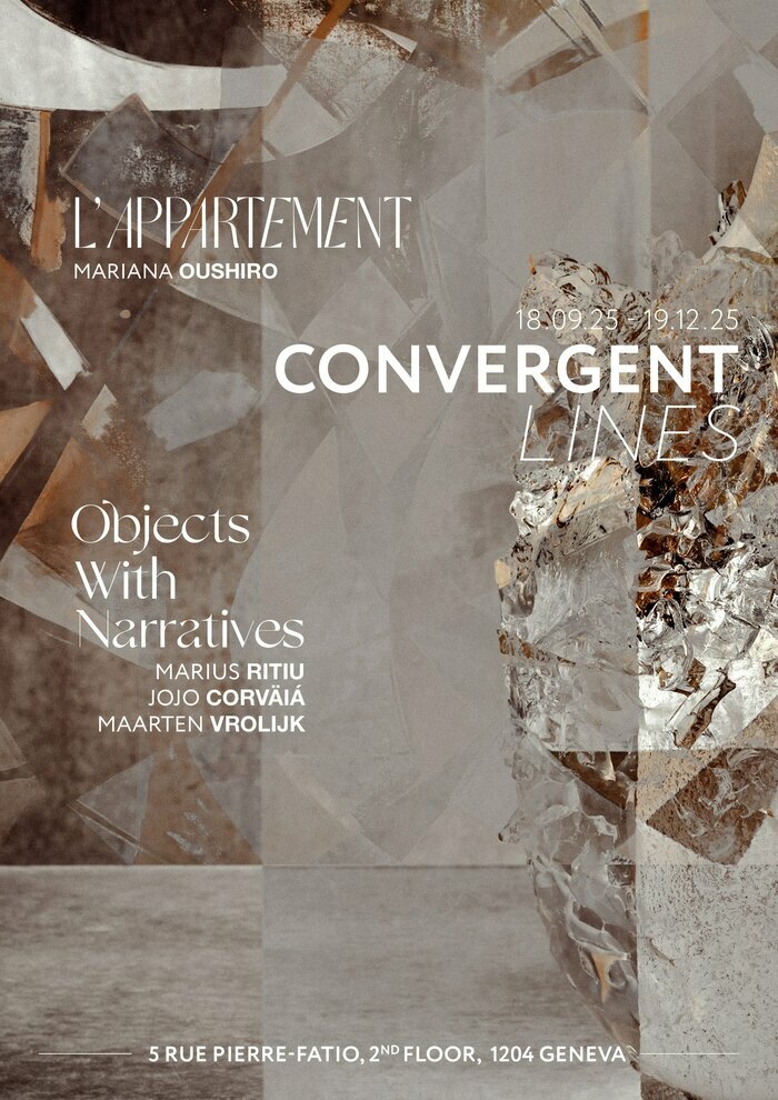 Convergent Lines : Exhibition at L'Appartement from September 18th to December 19th, 2025.