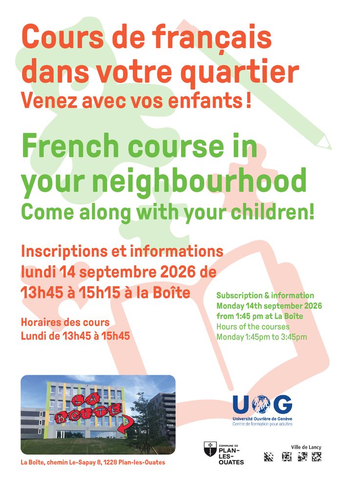 Cours de français avec vos enfants