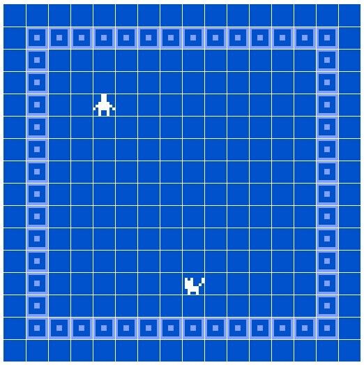 Un jeu vidéo avec un chien et une fusée