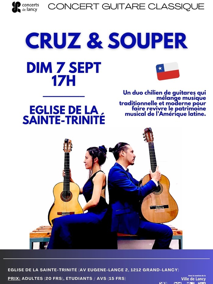 Affiche du concert de guitare