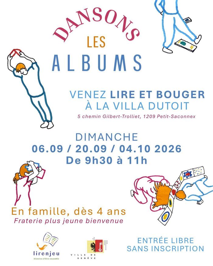 Livres, adulte, enfant, différentes positions corporelles