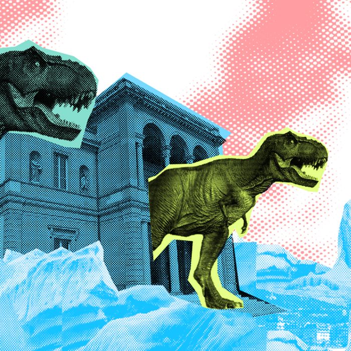 Collage de photos de T-Rex et du MHS