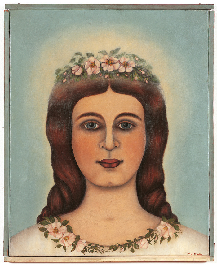 "La fille de Jaïrus", portrait féminin peint par Elise Müller en 1913