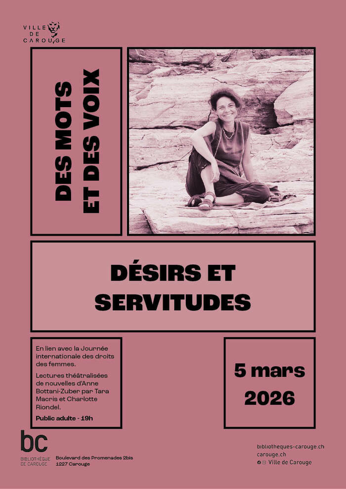 Portrait d'une femme assise en tailleur sur des rochers.