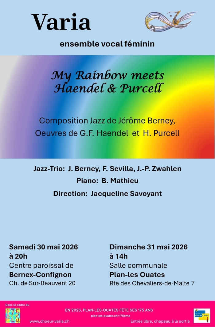 Titre du concert, lieux et dates