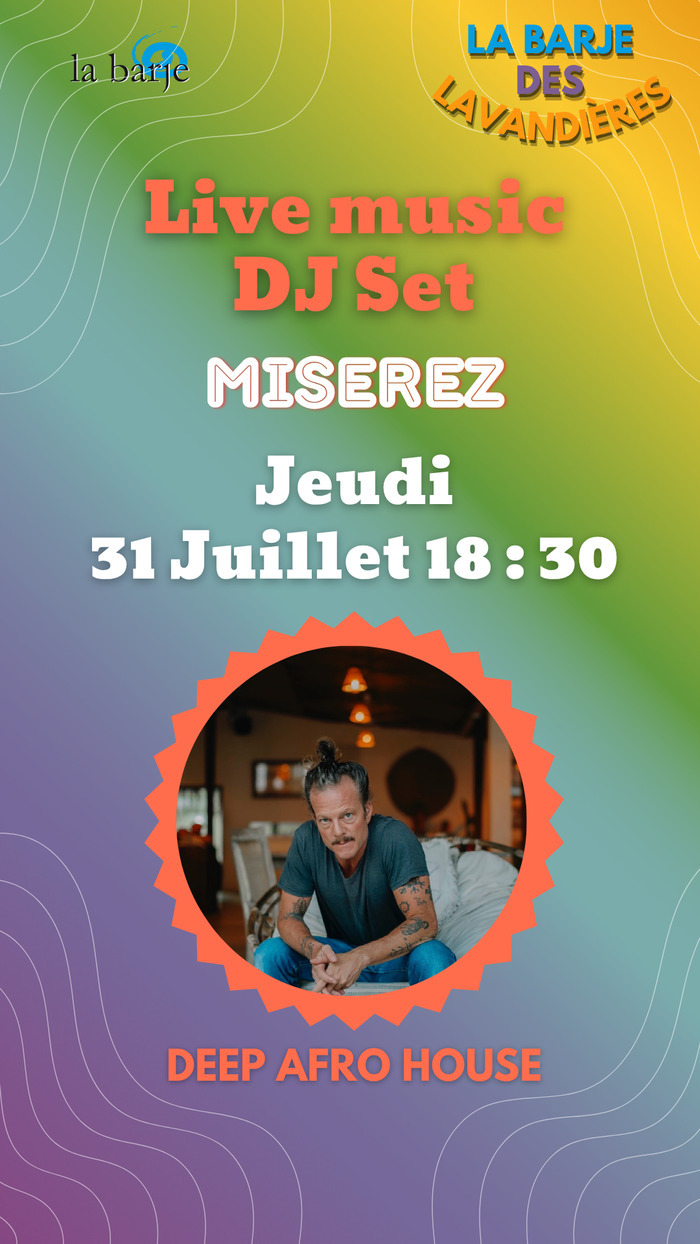 L'association La Barje Affiche du DJ set à la Barje des Lavandières de Shellfish