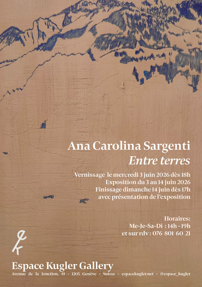 Flyer de l'exposition d'Ana Carolina Sargenti