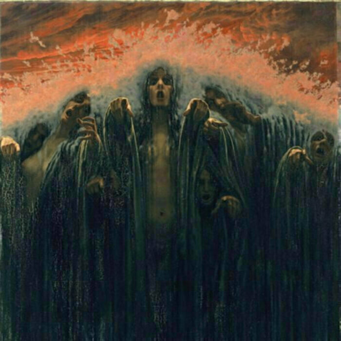 Tableau de Carlos Schwabe "La Vague", visuel du carton de l'expo
