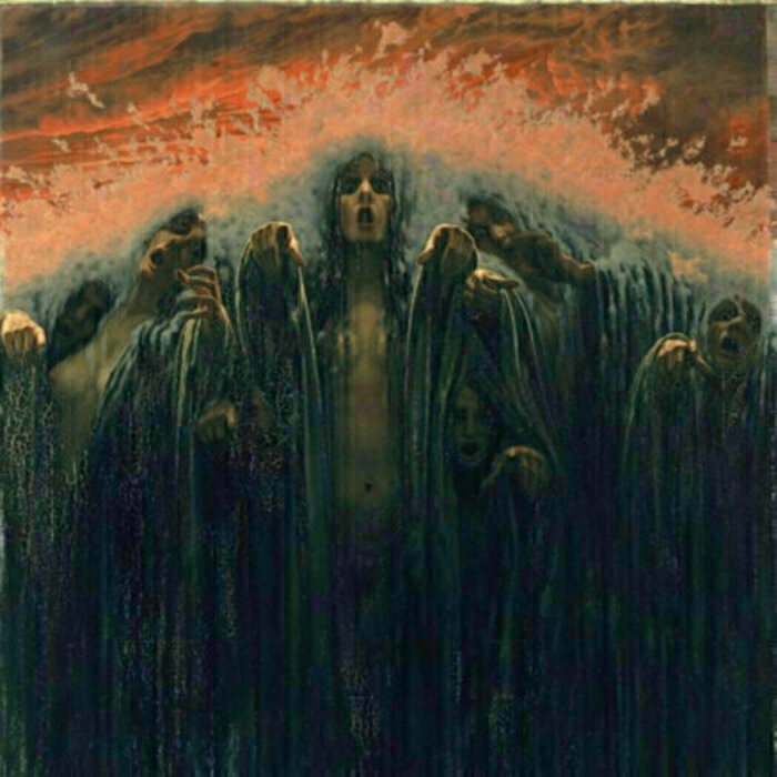Tableau de Carlos Schwabe "La Vague", visuel du carton de l'expo