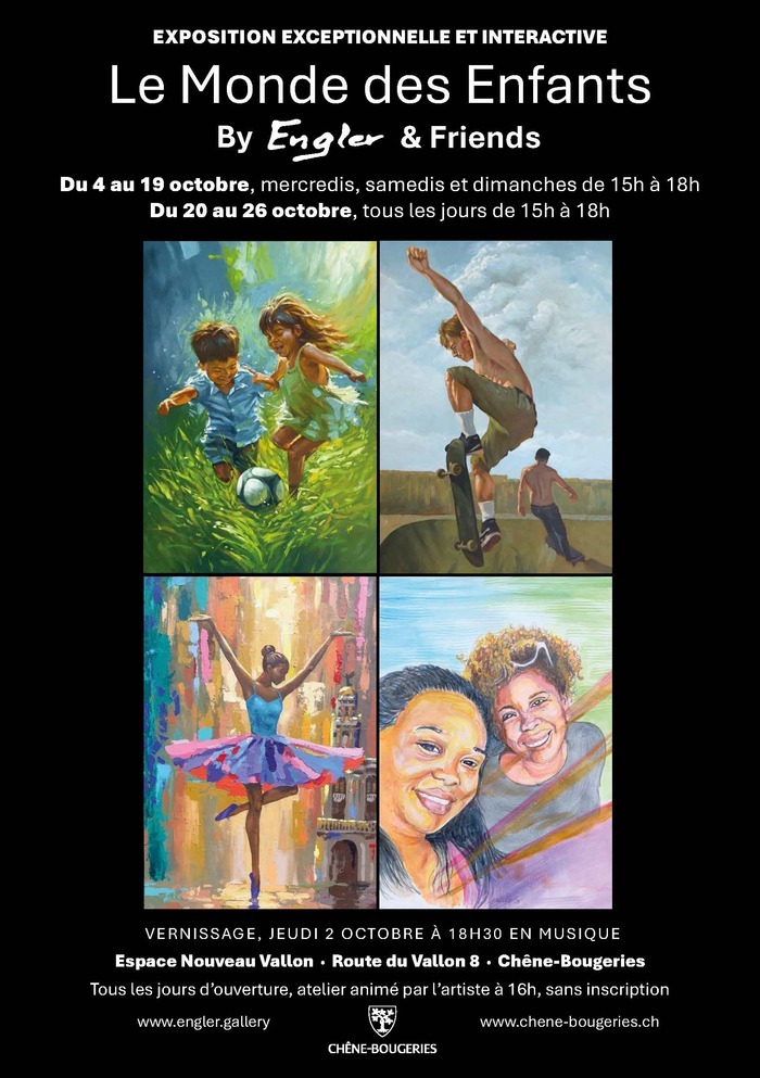 Mairie de Chêne-Bougeries Œuvres qui seront exposées représentant des enfants