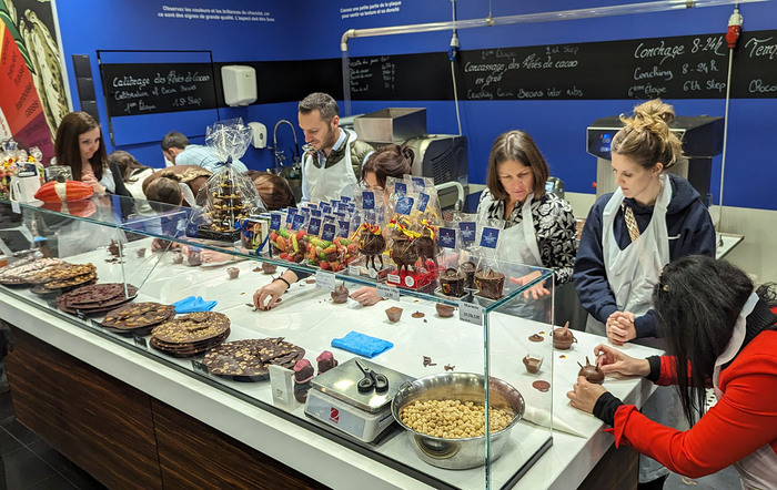 Atelier de fabrication de chocolat