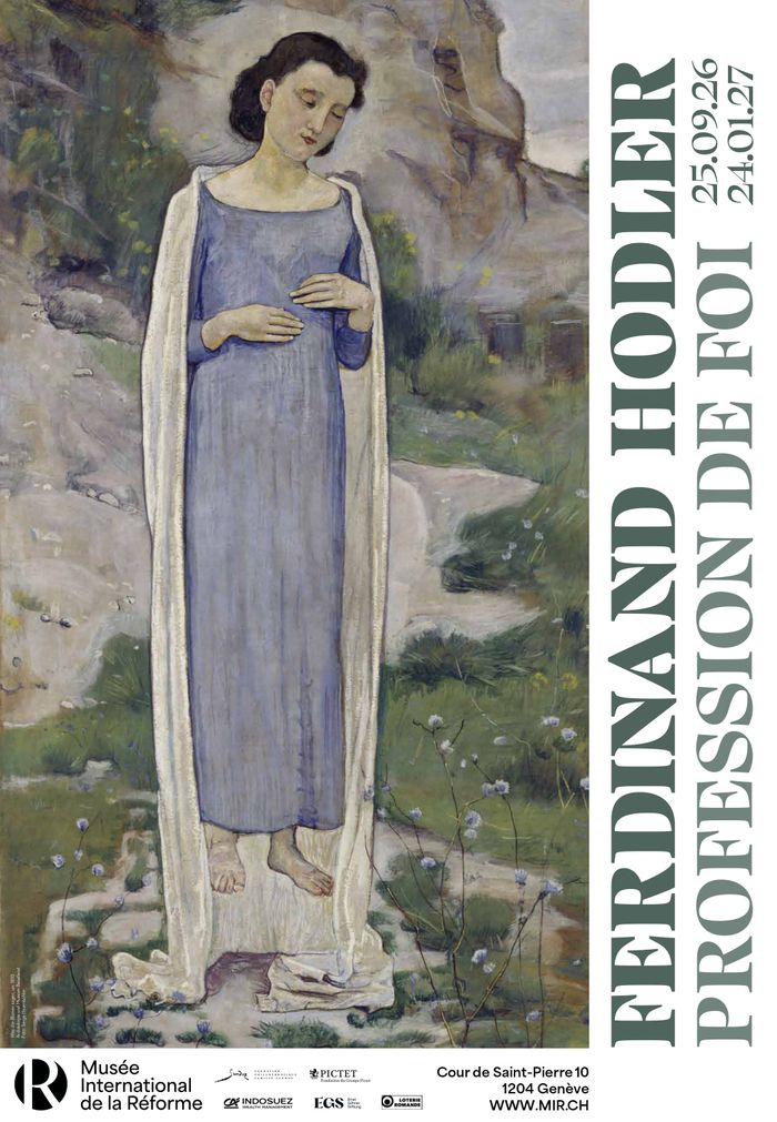 Ferdinand Hodler, Was die Blumen sagen, um 1893, Öl auf Leinwand, 100 x 50 cm, Liestal, Kunsthistorische Sammlung, Archäologie und Museum Baselland, ©Serge Hasenböhler