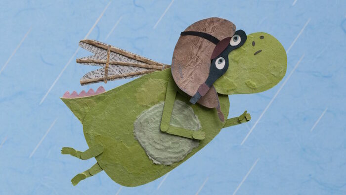 dessin en papier d'un animal volant