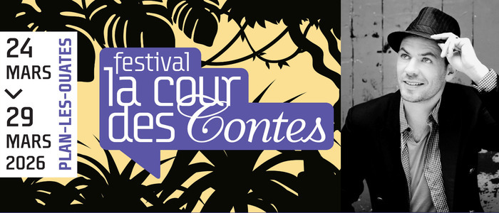 Logo du festival La Cour des Contes et photo de Vincent Loiseau